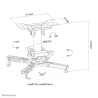 Supporto da Soffitto per Proiettore Neomounts CL25-530BL1