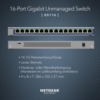 Switch Netgear GS116-300EUS