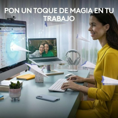 Tastiera e Mouse Logitech 920-012596 Bianco Spagnolo QWERTY