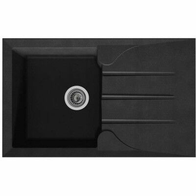 Lavello da Una Vasca con Scolapiatti Stradour Nero