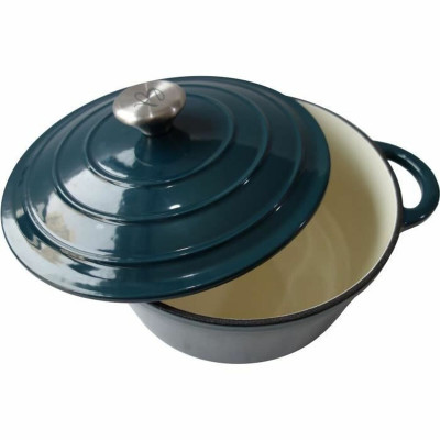 Casseruola con coperchio Baumalu Azzurro Verde Vert Acciaio inossidabile Ø 24 cm