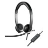 Auricolari con Microfono Logitech 981-000519 USB 2.0 Nero Argentato