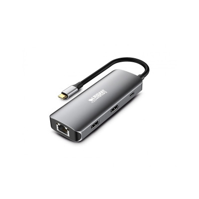Hub USB-C Urban Factory MHC55UF Grigio