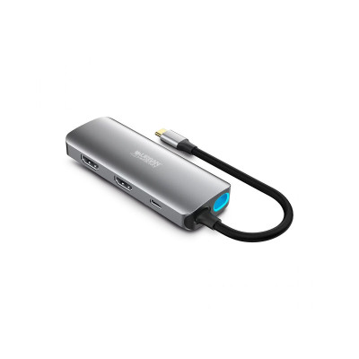 Hub USB-C Urban Factory MHC55UF Grigio