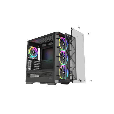 Case computer desktop ATX Nfortec NF-CS-DRACOX-B Nero