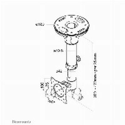 Supporto TV Neomounts FPMA-C025SILVER 10" 30" 12 kg
