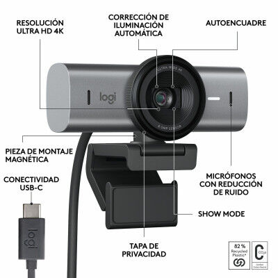 Webcam Logitech 960-001559 4K Ultra HD