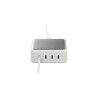 Hub USB Linq Byelements LQDC240 Bianco Grigio