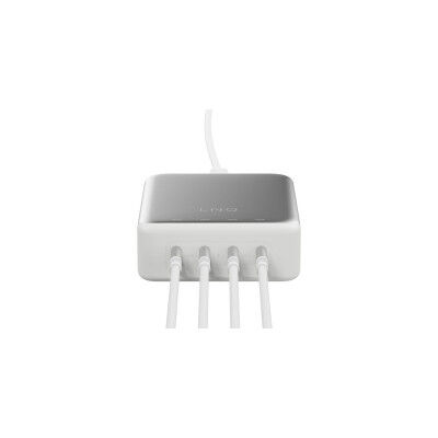 USB Hub Linq Byelements LQDC240 White Grey
