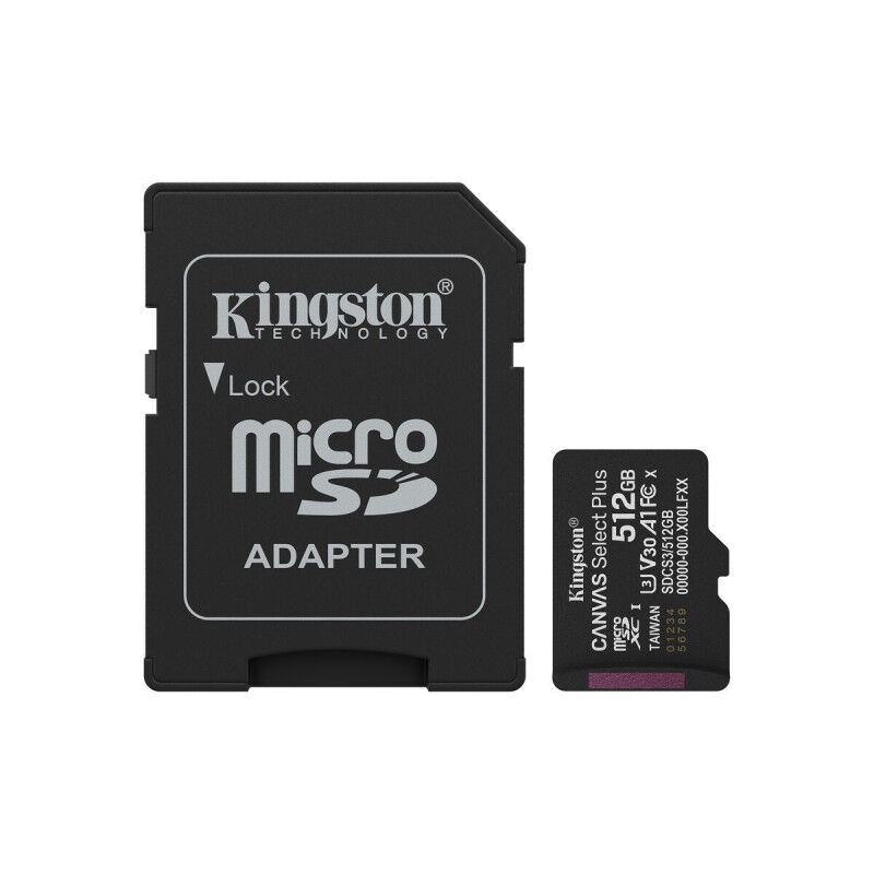 Scheda Di Memoria Micro SD con Adattatore Kingston SDCS3/512GB 512 GB