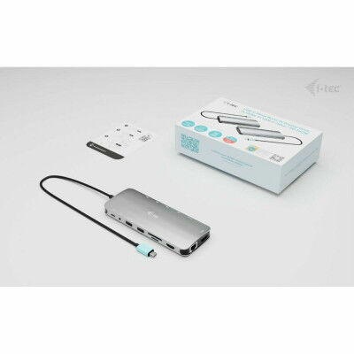 Hub USB i-Tec C31NANOTRIPLEDOCKPD Grigio