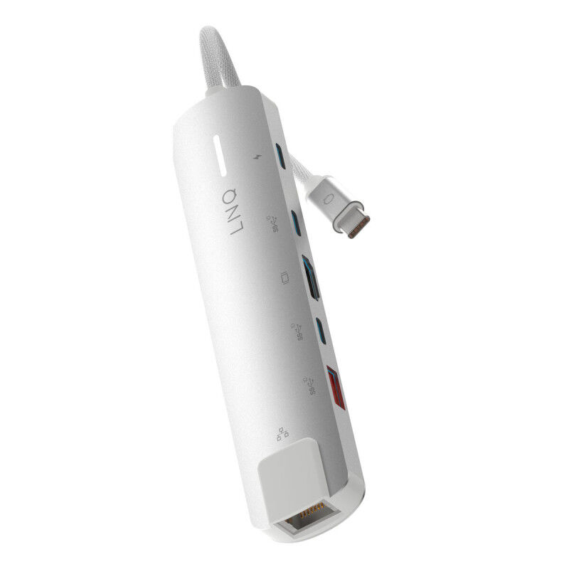Hub USB Linq Byelements LQ49061 Bianco Grigio