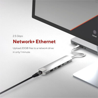 Hub USB Linq Byelements LQ49061 Bianco Grigio