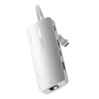 Hub USB Linq Byelements LQ49081PS Bianco Grigio