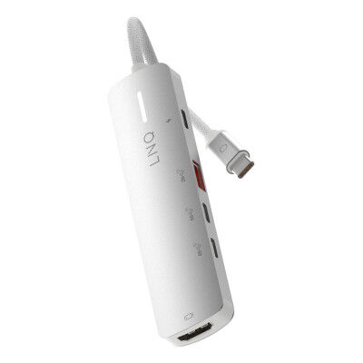 Hub USB Linq Byelements LQ49051 Bianco Grigio