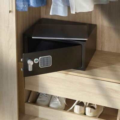 Cassaforte con Serratura Elettronica Yale Nero 24 L 20 x 43 x 35 cm Acciaio inossidabile