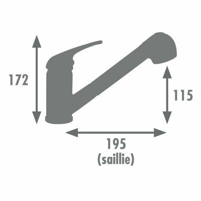 Rubinetto Monocomando Edouard Rousseau BAGO Nero