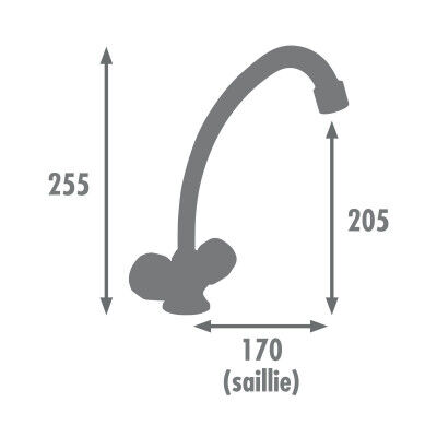 Rubinetto Bimando Edouard Rousseau KONFORT