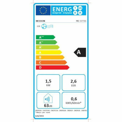 Condizionatore d'aria portatile Medion Bianco A