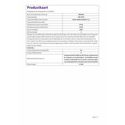 Condizionatore d'aria portatile Medion Bianco A