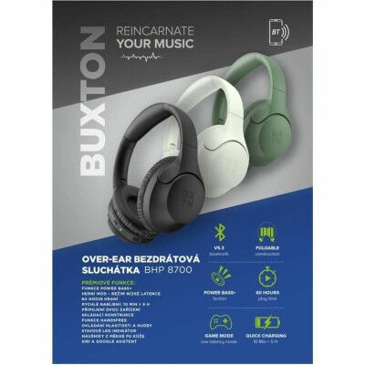 Headphones Buxton BHP 8700 White Green