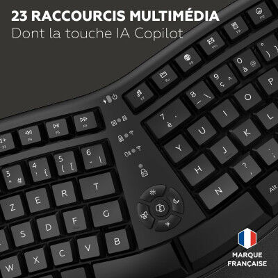 Tastiera Mobility Lab Azerty Francese Nero