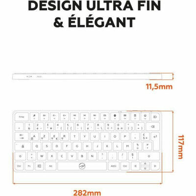 Tastiera Mobility Lab KMP2000W Mini Bianco