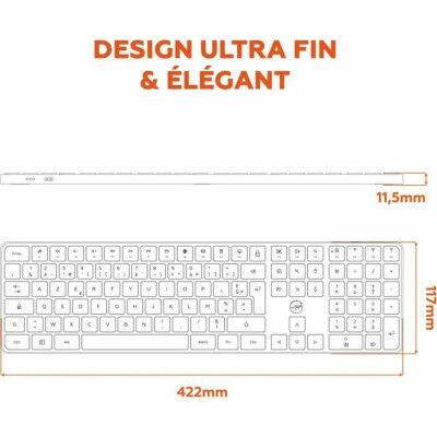 Tastiera Mobility Lab KMP2000W Bianco