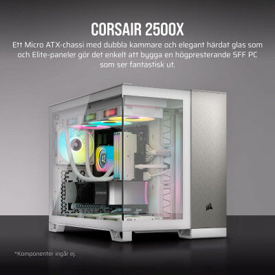 Case computer desktop ATX Corsair Bianco