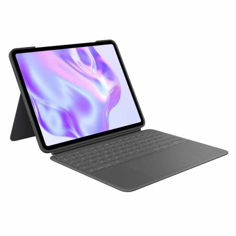 Custodia per Tablet Logitech iPad Pro Nero Grigio Grafite AZERTY QWERTY Qwerty US
