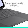 Custodia per Tablet Logitech iPad Pro Nero Grigio Grafite AZERTY QWERTY Qwerty US