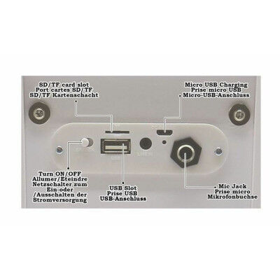 Altoparlante Portatile iParty Lexibook BTP180Z Bluetooth Bianco