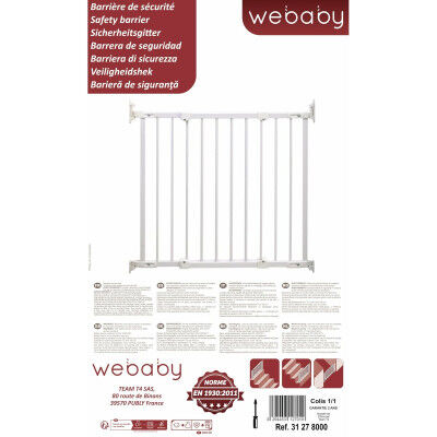 Barriera di sicurezza WEBABY NONO Bianco 72-108 cm