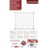 Barriera di sicurezza WEBABY NONO Bianco 72-108 cm