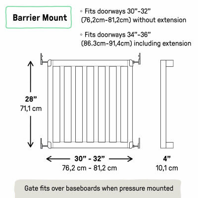 Safety barrier Ingenuity Brown 76-91 cm