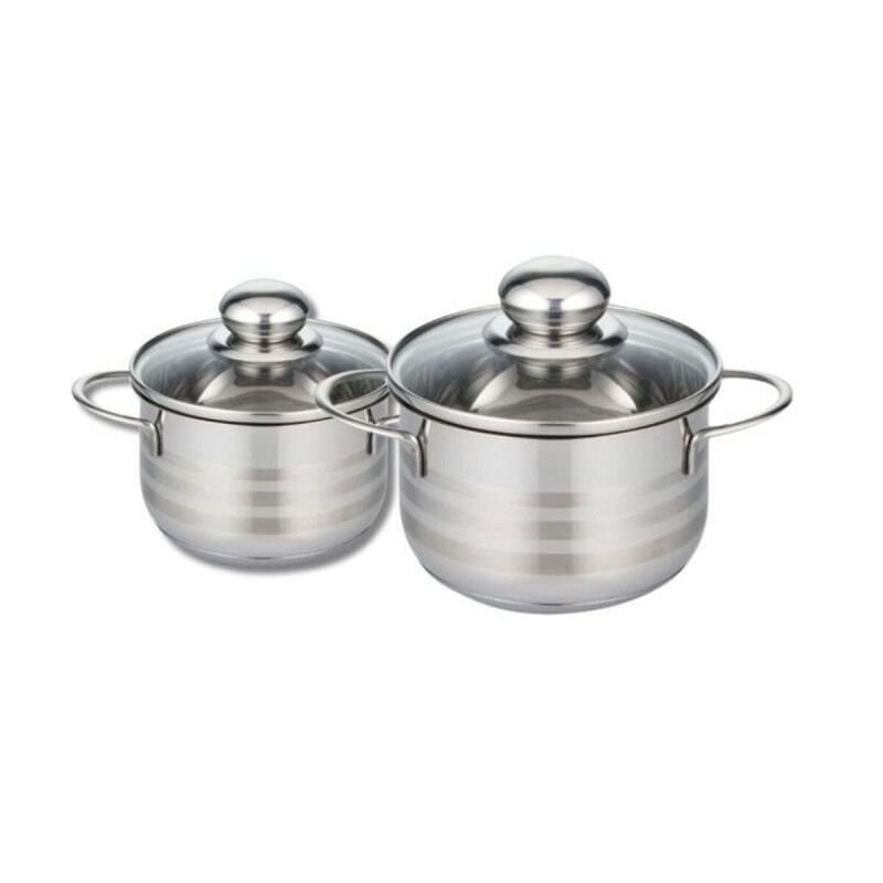Saucepans Fackelmann Elo Brillant Steel 1,75 L 1,25 L 2 Pieces