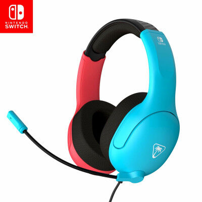 Headphones with Microphone Turtle Beach NEON BLUE & RED SWITCH 2