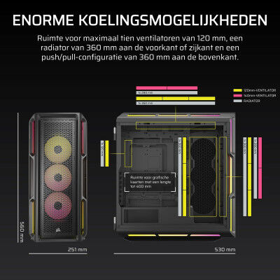 Case computer desktop ATX Corsair Nero