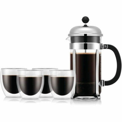 Caffettiera a Stantuffo Bodum Trasparente 1 L (8 Unità)