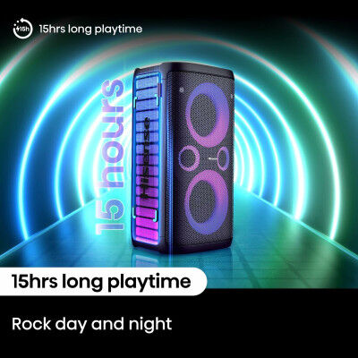 Altoparlante Bluetooth Portatile Hisense Nero 300 W