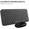 Tastiera e Mouse Mobility Lab CP420W Mini Nero AZERTY