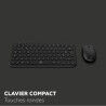 Tastiera e Mouse Mobility Lab CP420W Mini Nero AZERTY