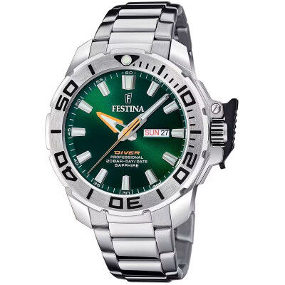 Orologio Uomo Festina F20665/2 Verde Argentato