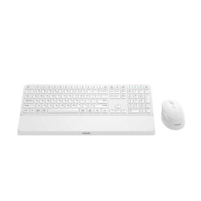 Mouse e Tastiera Philips SPT6607W/16 Bianco QWERTY