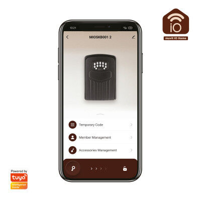 Safety Deposit Box for Keys Muvit SMKB2-BT Black