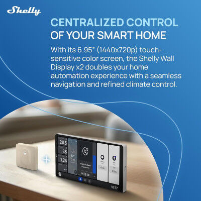 Pannello di controllo Shelly WALL DISPLAY X2(SL)+BLUHT(IVO)