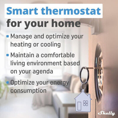 Control panel Shelly WALL DISPLAY(WH)+BLUE HT(IVO)