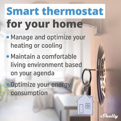 Control panel Shelly WALL DISPLAY(WH)+BLUE HT(IVO)