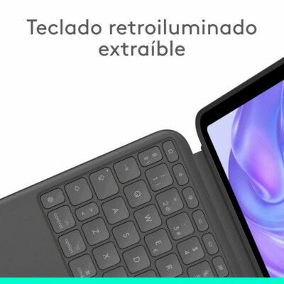 Custodia per Tablet e Tastiera Logitech 920-012772 Grafite QWERTY