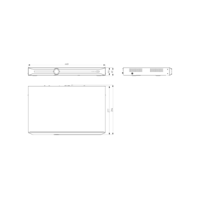 Tiandy NVR 40 Channels , 16MP, SMD+Perimeter+Face, Alarm 16IN/4RelèOUT with 10TB HD Slot mod. TC-R3240 Spec: I/B/N/H/4.1